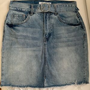 Free Heart Denim Skirt. Size Small